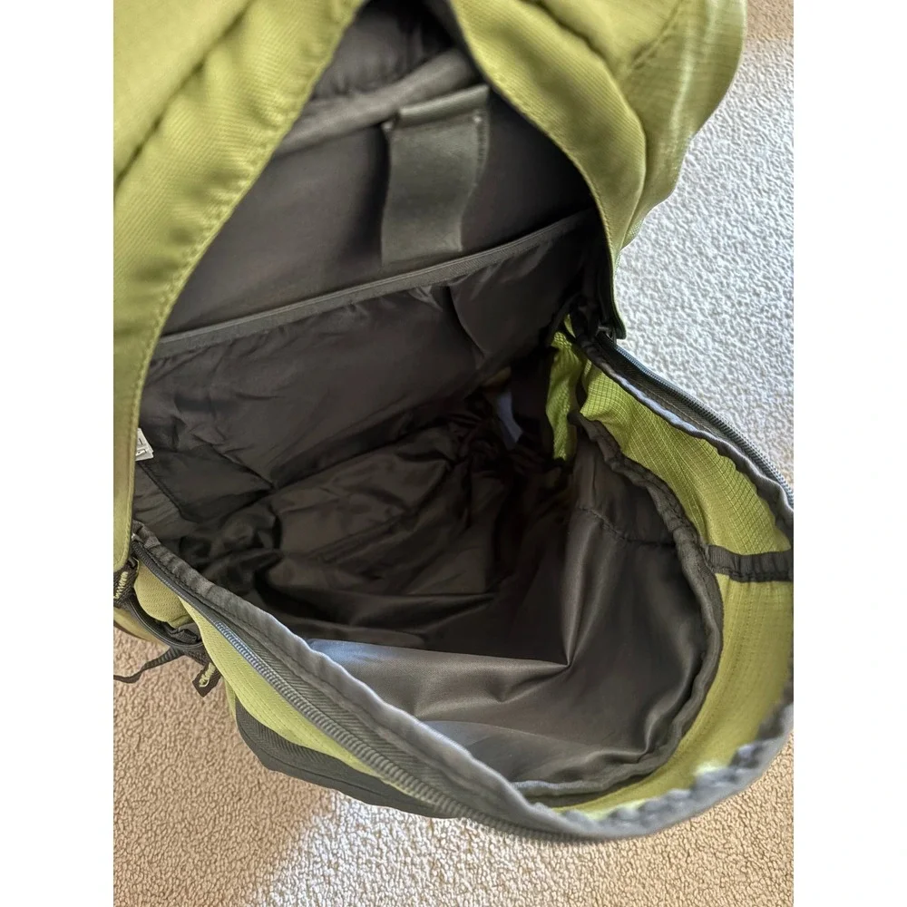 Outdoor Products Backpack Lime Green Ripstop Nylon Hiking School Bag 18in